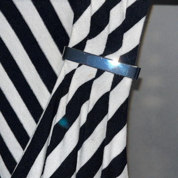 White House, Black market, black and white striped ruched tank top - Picture 12 of 15